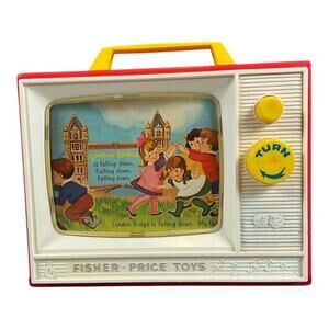 Fisher-Price Movie Viewer Theater 2 Films London Bridge Row Row Row Your Boat